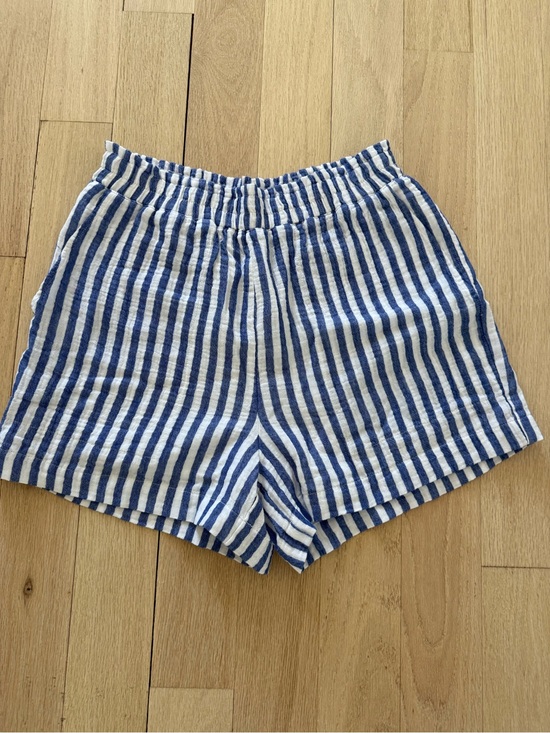 Rails Pants - Rails Blue and White Striped High-Waist Shorts - NWT - Size S